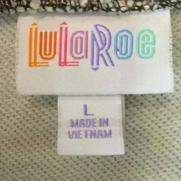 LuLaRoe Motorcycle Style Asymmetrical Aztec Print Jacket Zipper Pockets Size L - Picture 11 of 12